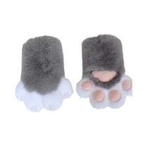 Luvas De Pelúcia Em Forma De Pata De Gato, Quentes E Macias Para O Inverno, Disponíveis Em Várias Luvas De Pelúcia Em Forma De Pata De Gato, Quentes E Macias Para O Inverno, Disponíveis Em Várias