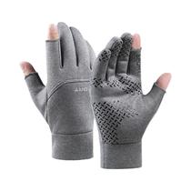 Luvas De Pesca Antiderrapantes De Fleece Universais Estilo Primavera Com Dois Dedos Para Proteção Em Luvas De Pesca Antiderrapantes De Fleece Universais Estilo Primavera Com Dois Dedos Para Proteção Em