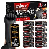 Luvas de proteção GRIPXX Herkules Grip Nitrile 8Mil Pretas