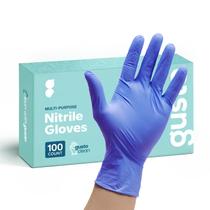 Luvas de Proteção GUSTO Nitrílica Azul 4 Mil Tamanho M 100 Unidades Luvas de Proteção GUSTO Nitrílica Azul 4 Mil Tamanho M 100 Unidades