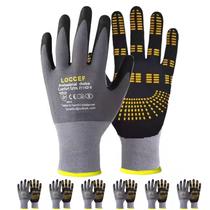 Luvas de proteção LOCCEF MicroFoam revestidas com nitrilo (6 pares)
