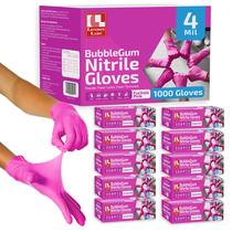 Luvas de Proteção London Labs BubbleGum Nitrilo 4 Mil Rosa Luvas de Proteção London Labs BubbleGum Nitrilo 4 Mil Rosa