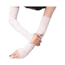 Luvas De Proteção UV Para Mulheres Em Seda Gelada, Manga Longa Para Direção E Dança