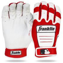 Luvas de rebatidas de beisebol Franklin Sports MLB CFX Pro Red Adult Small