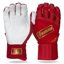 Luvas de rebatidas Franklin Sports Infinite Powerstrap Vermelho+Gol