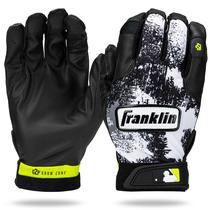 Luvas de rebatidas Franklin Sports MLB Grow to Pro Kids Black/Wh