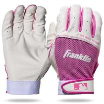 Luvas de Rebatidas Franklin Sports Youth Flex Tee Ball - Branca/Rosa