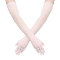 Luvas de renda LUTER Opera Half Finger Smooth Stretch White