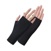 Luvas De Seda Sem Dedos Para Proteção UV Femininas Para Dirigir, Finas E Frescas Em Seda De Gelo