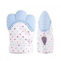 Luvas de Silicone Bebê Mordedor - Azul - Pais e Filhos