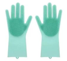 Luvas de silicone para lavar louças e limpeza geral 2pçs cores sortidas - 123 útil - 123 UTIL Luvas de silicone para lavar louças e limpeza geral 2pçs cores sortidas - 123 útil - 123 UTIL