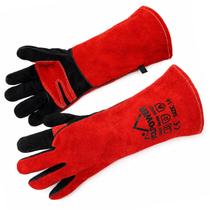 Luvas de solda vclpower 41 cm resistentes ao calor até 500 C, tamanho XL Luvas de solda vclpower 41 cm resistentes ao calor até 500 C, tamanho XL