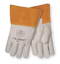 Luvas de soldador Tillman Medium 11-12 Pearl and Gold em couro bovino