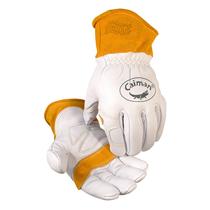 Luvas de soldagem Caiman Premium Goat Grain TIG/MIG brancas/douradas Luvas de soldagem Caiman Premium Goat Grain TIG/MIG brancas/douradas