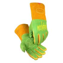 Luvas de soldagem Caiman Premium Wasabi Green Split Deerskin Luvas de soldagem Caiman Premium Wasabi Green Split Deerskin