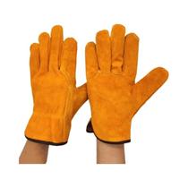 Luvas De Soldagem Em Couro Duplo Amarelo Resistentes Ao Desgaste Equipamento De Proteção Laboral Luvas De Soldagem Em Couro Duplo Amarelo Resistentes Ao Desgaste Equipamento De Proteção Laboral