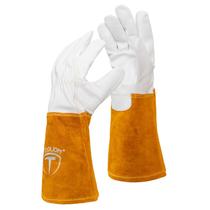 Luvas de soldagem TOOLIOM Premium Goatskin TIG 14 polegadas grandes