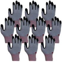 Luvas de Trabalho 3M Super Grip com Revestimento de Espuma de Nitrilo, Tamanho Grande, 10 Pares