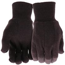Luvas de trabalho BOSS Brown Jersey Knit G-Large, pacote com 12