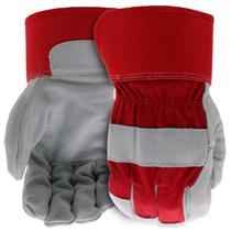 Luvas de trabalho BOSS Guard Split Cowhide Leather Palm Vermelho/Cinza
