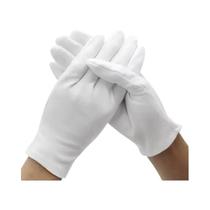 Luvas De Trabalho De Algodão Brancas 24PCS Para Mãos Secas Inspeção De Joias Cerimoniais Limpeza