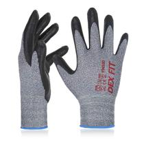 Luvas de trabalho de nitrilo DEX FIT FN330, cinza XS, 3 pares Luvas de trabalho de nitrilo DEX FIT FN330, cinza XS, 3 pares