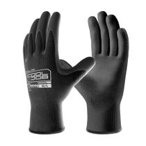 Luvas de trabalho de segurança COOLJOB PU Coating 13 Gauge Black Luvas de trabalho de segurança COOLJOB PU Coating 13 Gauge Black