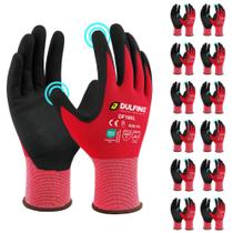 Luvas de trabalho de segurança DULFINE, microespuma, revestidas com nitrilo, 12 pares