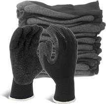 Luvas de trabalho de segurança Evridwear Crinkle Latex Rubber 12 pares Luvas de trabalho de segurança Evridwear Crinkle Latex Rubber 12 pares