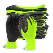 Luvas de trabalho de segurança Evridwear Crinkle Latex Rubber 12 pares Luvas de trabalho de segurança Evridwear Crinkle Latex Rubber 12 pares