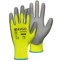 Luvas de trabalho de segurança KAYGO KG11PB revestidas com PU 60 pares verdes M Luvas de trabalho de segurança KAYGO KG11PB revestidas com PU 60 pares verdes M