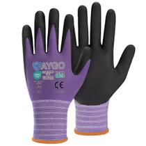 Luvas de trabalho de segurança KAYGO MicroFoam revestidas com nitrilo, 3 pares Luvas de trabalho de segurança KAYGO MicroFoam revestidas com nitrilo, 3 pares
