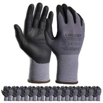 Luvas de trabalho de segurança LOCCEF MicroFoam revestidas com nitrilo 12 pares