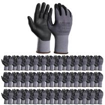 Luvas de trabalho de segurança LOCCEF MicroFoam revestidas com nitrilo 36 pares