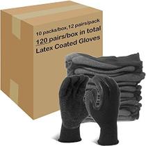 Luvas de trabalho de segurança revestidas com látex Evridwear, 120 pares, M Luvas de trabalho de segurança revestidas com látex Evridwear, 120 pares, M