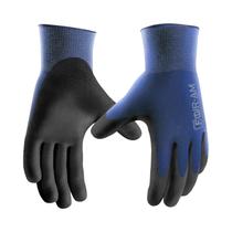 Luvas De Trabalho De Segurança Ultra-Finas Em Nylon Revestido De PU Preto 3 12 Pares Excelente