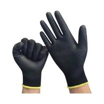 Luvas De Trabalho Femininas Em Nylon Com Revestimento Em PU, 12 Peças, Tricotadas Sem Costura, Para