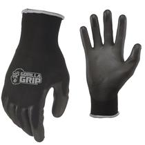 Luvas de trabalho Gorilla Grip Slip Resistant G-Large, pacote com 25