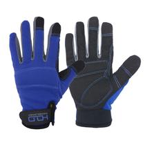 Luvas de trabalho HANDLANDY Synthetic Leather Touch Screen Blue M