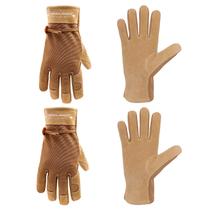Luvas de trabalho HLDD HANDLANDY, couro bovino feminino, 2 pares Luvas de trabalho HLDD HANDLANDY, couro bovino feminino, 2 pares