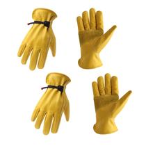 Luvas de trabalho HLDD HANDLANDY em couro bovino para homens e mulheres