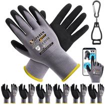 Luvas de trabalho Jasdick, 7 pares, MicroFoam nitrílica, tamanho XL, cinza Luvas de trabalho Jasdick, 7 pares, MicroFoam nitrílica, tamanho XL, cinza