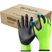 Luvas de trabalho Kebada W1 Touchscreen PU Grip Large 50 pares Luvas de trabalho Kebada W1 Touchscreen PU Grip Large 50 pares