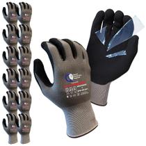 Luvas de trabalho Quest Cut Resistant, pacote grande de 12 pares