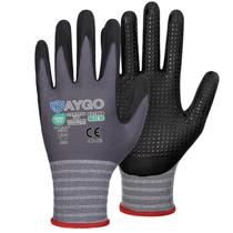 Luvas de trabalho revestidas com nitrilo de microespuma KAYGO, 3 pares de nylon tricotado sem costura KG19N, micropontos para maior aderência, respiráveis e duráveis, ideais para automóveis, montagem geral, pintura, cinza, S Luvas de trabalho revestidas com nitrilo de microespuma KAYGO, 3 pares de nylon tricotado sem costura KG19N, micropontos para maior aderência, respiráveis e duráveis, ideais para automóveis, montagem geral, pintura, cinza, S