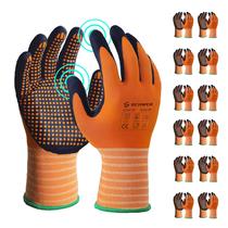 Luvas de trabalho Schwer LT5619 revestidas com nitrilo de microespuma nível 4