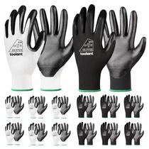 Luvas de trabalho Toolant Nitrile Coating para homens 12 pares XL