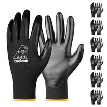 Luvas de trabalho Toolant Nitrile Coating para homens 6 pares XXL