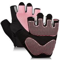 Luvas de treino femininas Sunnex respiráveis e antiderrapantes, sem dedos