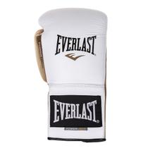 Luvas de treino powerlock amarração everlast bco / dourado 16 oz